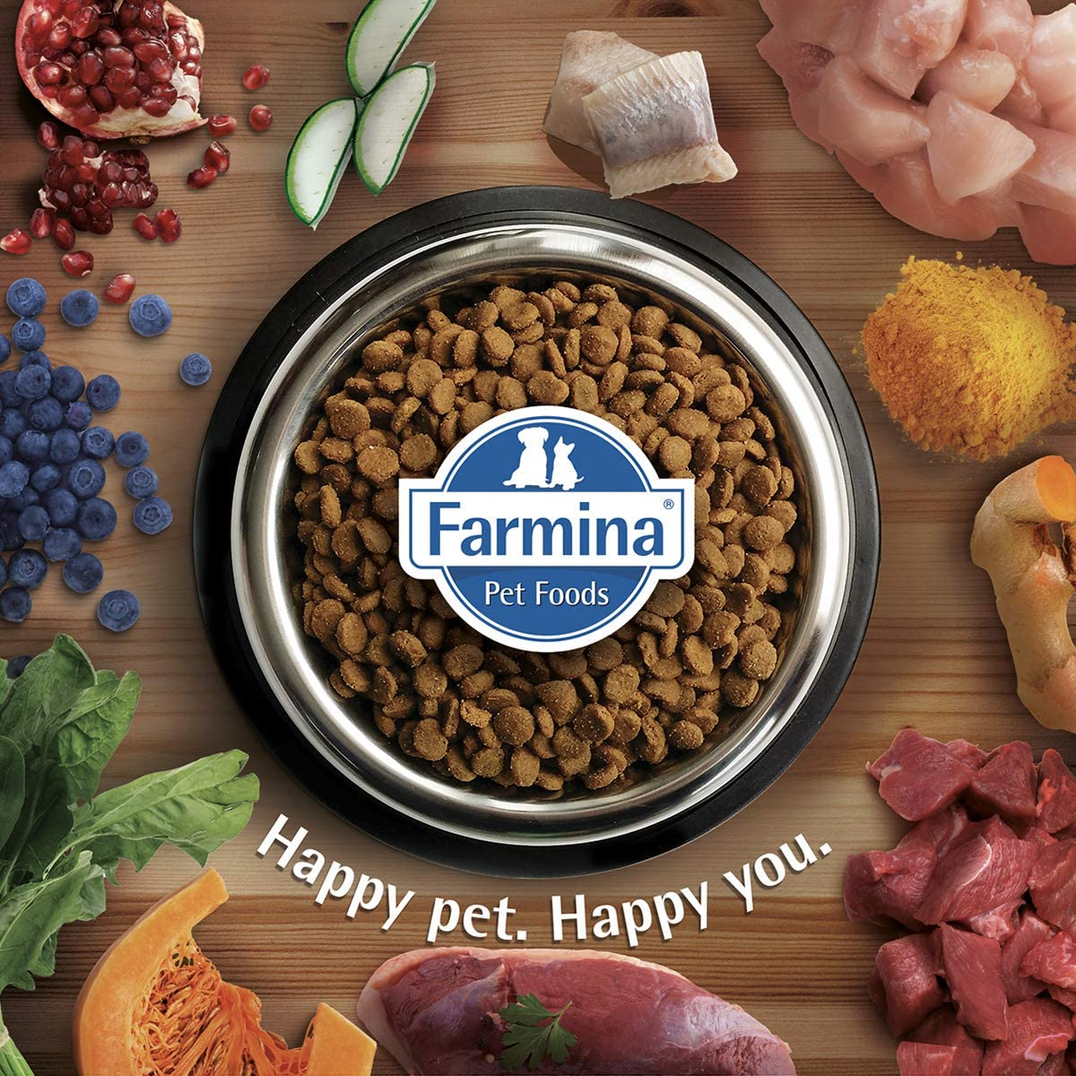 FARMINA N&D Pumpkin Dry Dog Food, Grain Free, Puppy Medium & Maxi Breed,  225.25 kg and 2525 kg, Lamb and Blueberry