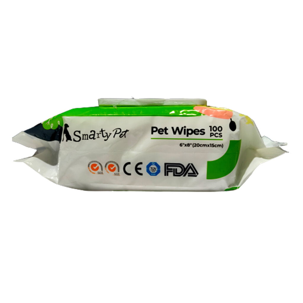 Smarty Pet Wet Pet Wipes for Dogs, Puppies & Cats with Fresh Apple