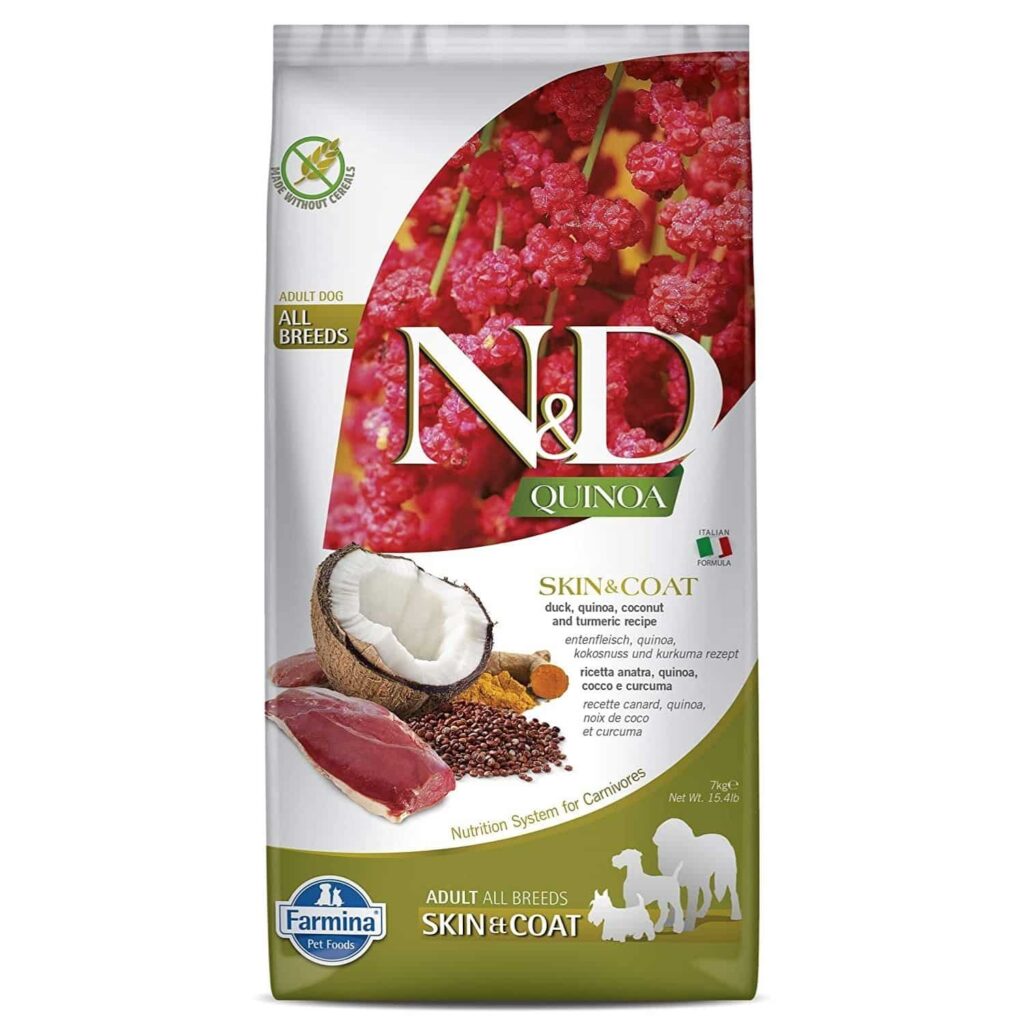 FARMINA PET FOODS Quinoa Skin and Coat Dry Dog Food, GrainFree, Adult