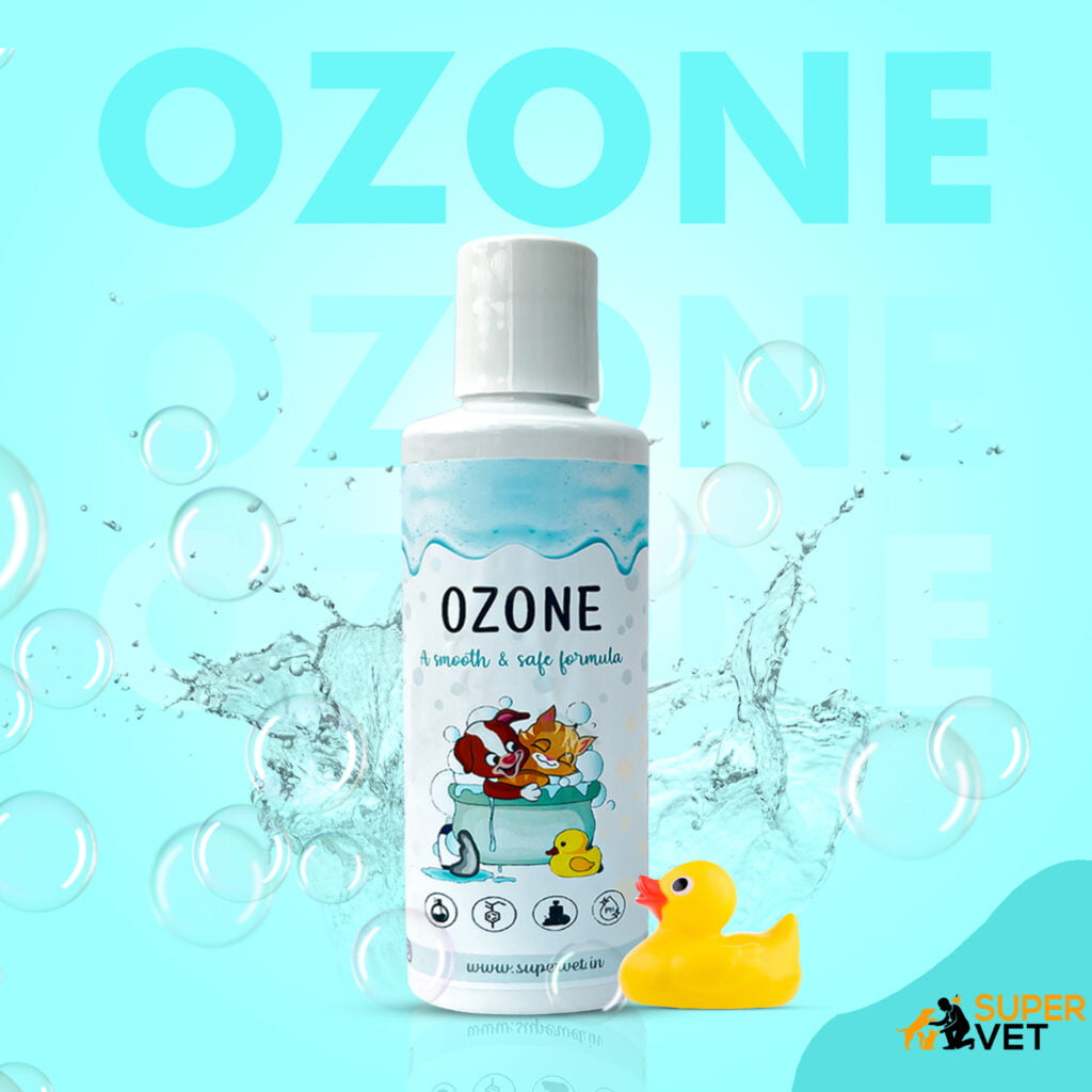 displays the product Supervet Ozone Shampoo For Puppies and cats
