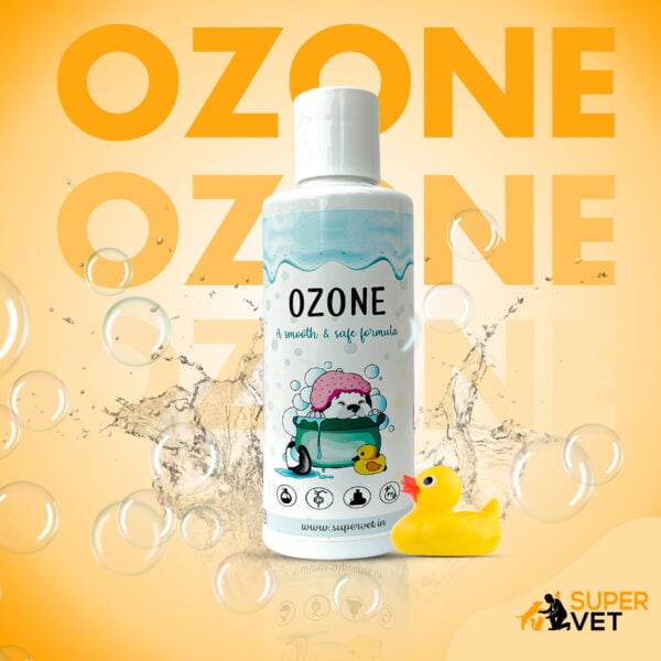 displays the product Supervet Ozone Shampoo For Adult dogs