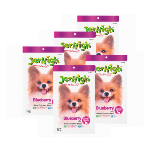 JerHigh All Flavors Stick Dog Treats with Real Chicken Meat Supervet jerhighin Blueberry flavor