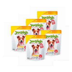 JerHigh All Flavors Stick Dog Treats with Real Chicken Meat Supervet jerhigh (pack 6 pc)